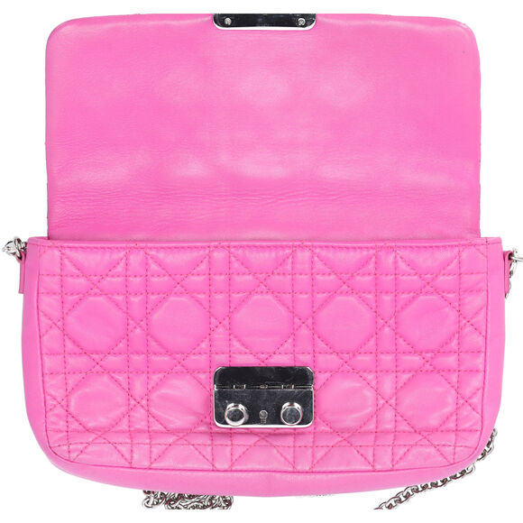 Christian Dior Miss Dior Promenade Wallet Crossbody Pink Lambskin - Picture 5 of 6